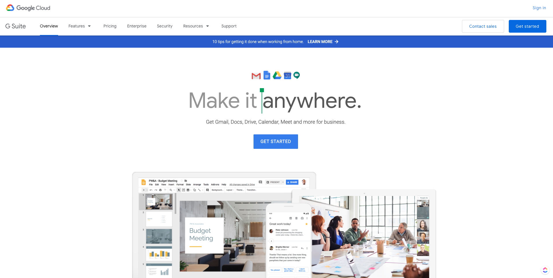 G Suite Business Productivity Tool